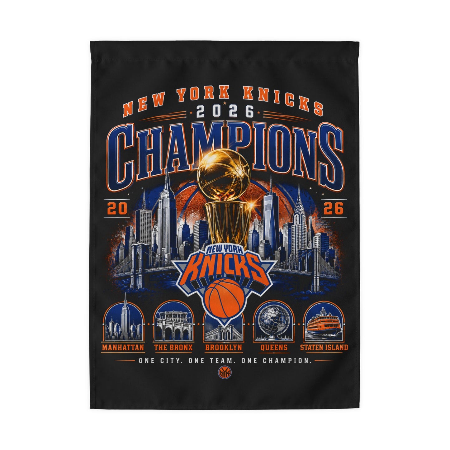 NY Knicks 2026 Championship Flag